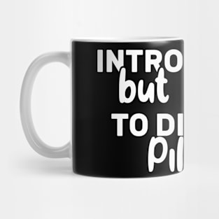 Introverted But Willing To Discuss pilates Mug